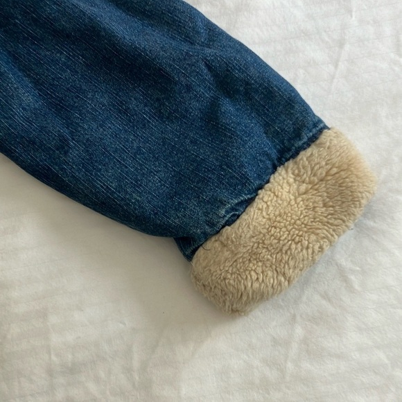 Reitmans sherling (faux) Denim Jacket with Cream Lining size large women’s - Picture 5 of 16